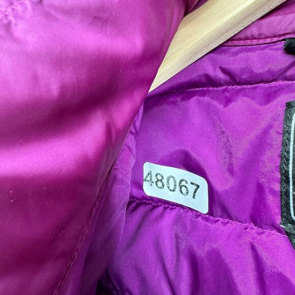 THE NORTH FACE Jacket Womens S 550 Goose Down Denali Fleece Full Zip Winter Pink - Picture 15 of 15